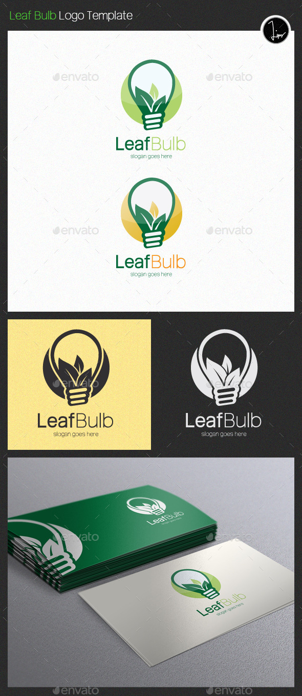 Leaf Bulb Logo (Nature)