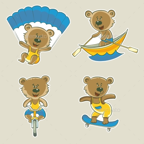 GraphicRiver Bear Athlete 11408048 GraphicRiver Bear Athlete 11408048