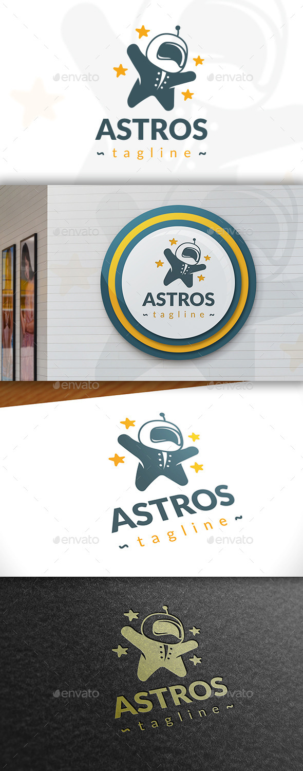 GraphicRiver Astronaut Logo Template 11408565 GraphicRiver Astronaut Logo Template 11408565