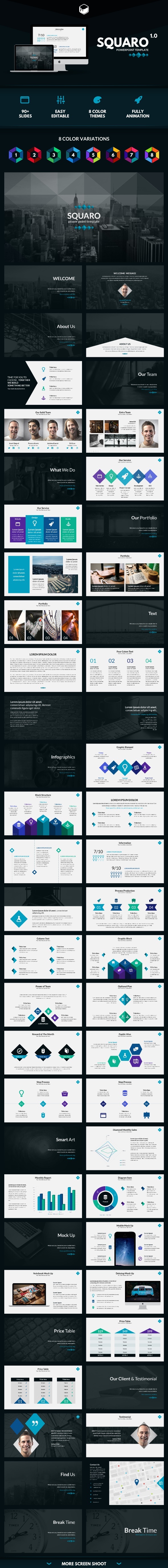 GraphicRiver Squaro PowerPoint Template 11408642 GraphicRiver Squaro PowerPoint Template 11408642
