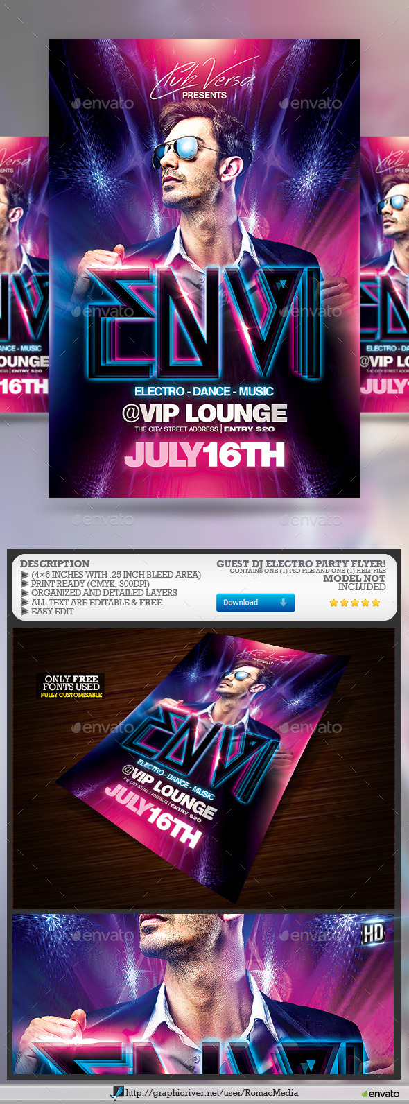 GraphicRiver Guest DJ Party 11408649 GraphicRiver Guest DJ Party 11408649