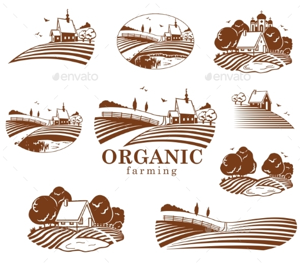 GraphicRiver Organic Farming Design Elements 11408712 GraphicRiver Organic Farming Design Elements 11408712
