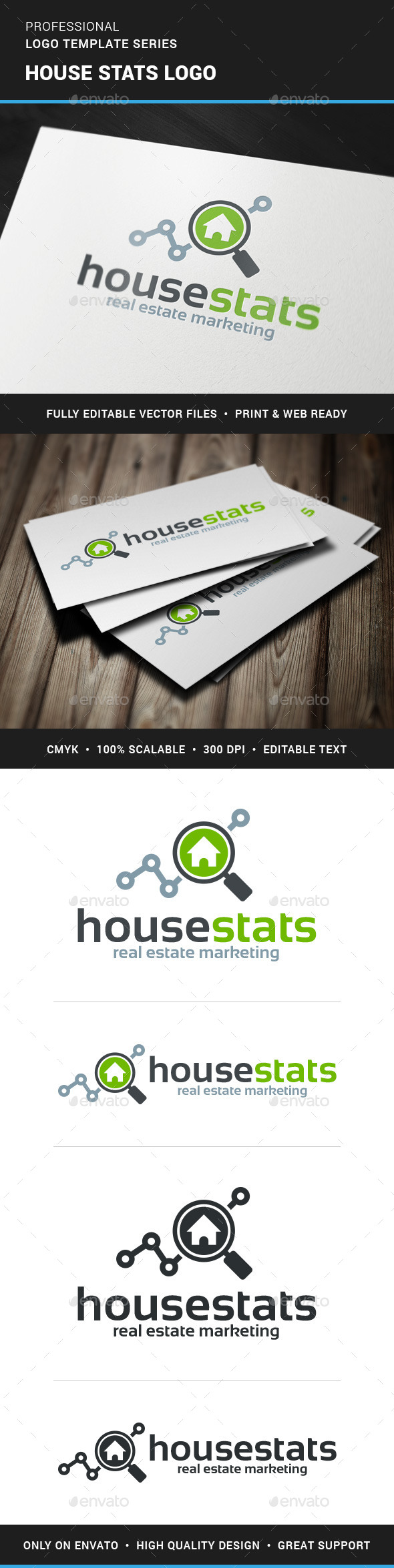 House Stats Logo Template (Buildings)