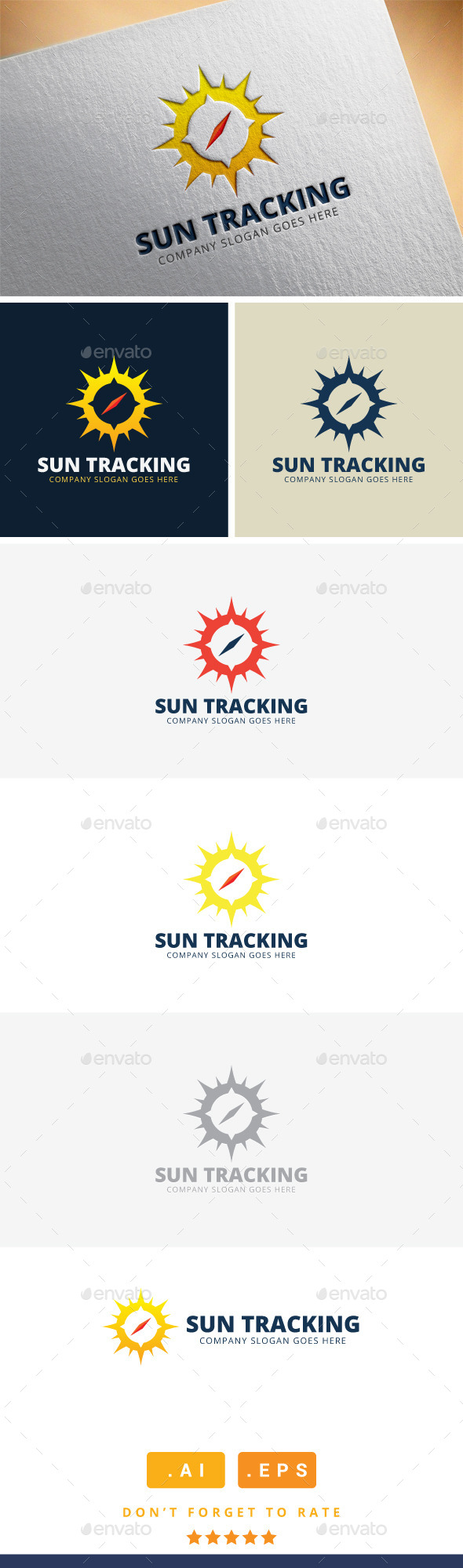 Sun Tracking Logo (Logo Templates)