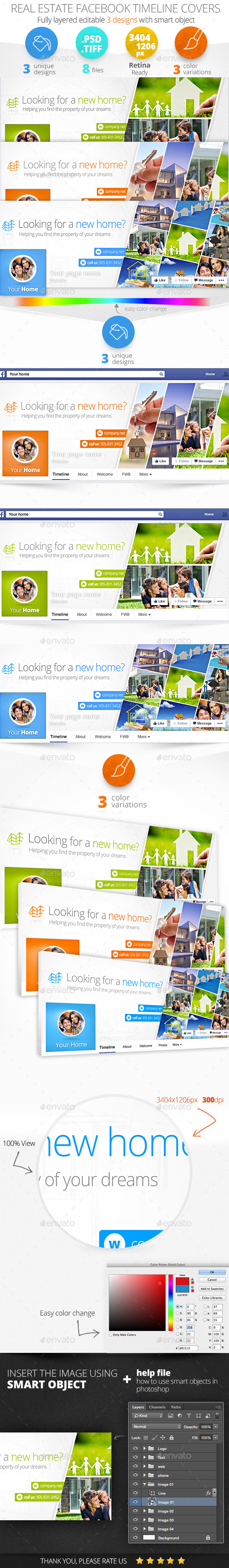 GraphicRiver Real Estate Facebook Cover 11409647 GraphicRiver Real Estate Facebook Cover 11409647