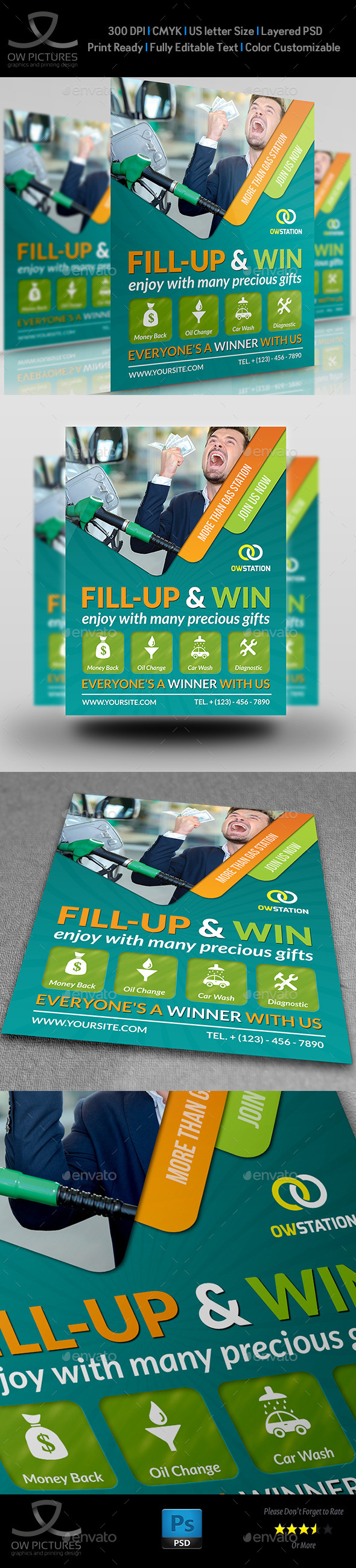 Gas Station Flyer Template Vol.2 (Flyers)