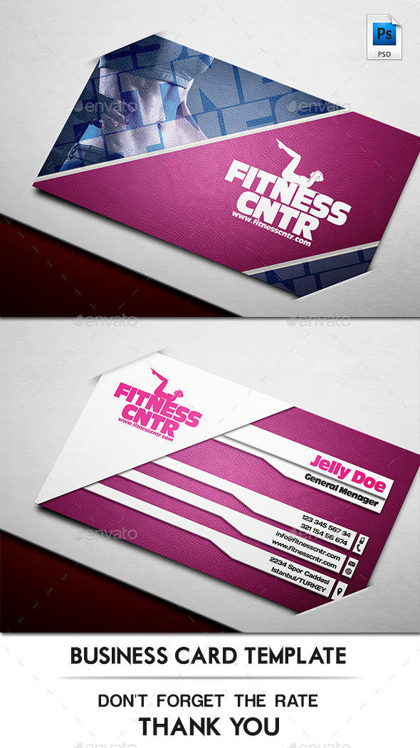 Fitness Company Business Card (Creative)