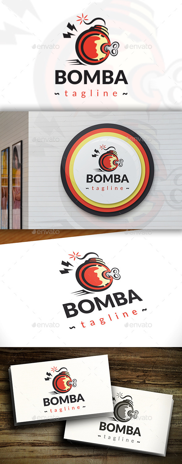 GraphicRiver Bomb Logo 11412207 GraphicRiver Bomb Logo 11412207