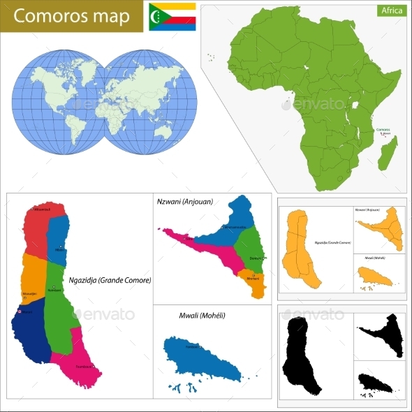 GraphicRiver Comoros Map 11413458 GraphicRiver Comoros Map 11413458