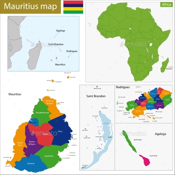 GraphicRiver Mauritius Map 11413573 GraphicRiver Mauritius Map 11413573