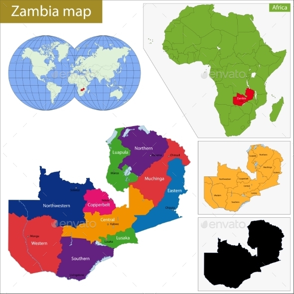 GraphicRiver Zambia Map 11413867 GraphicRiver Zambia Map 11413867