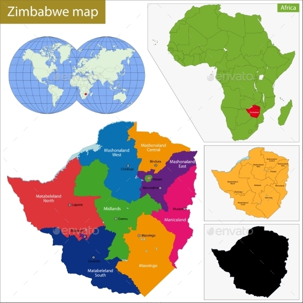 GraphicRiver Zimbabwe Map 11413920 GraphicRiver Zimbabwe Map 11413920
