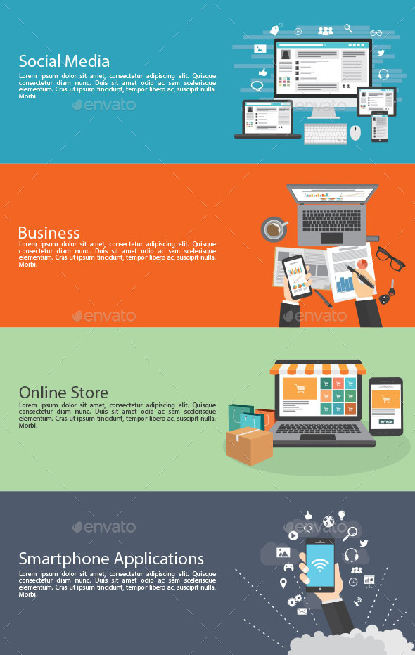 GraphicRiver Flat Design Concept 11414004 GraphicRiver Flat Design Concept 11414004