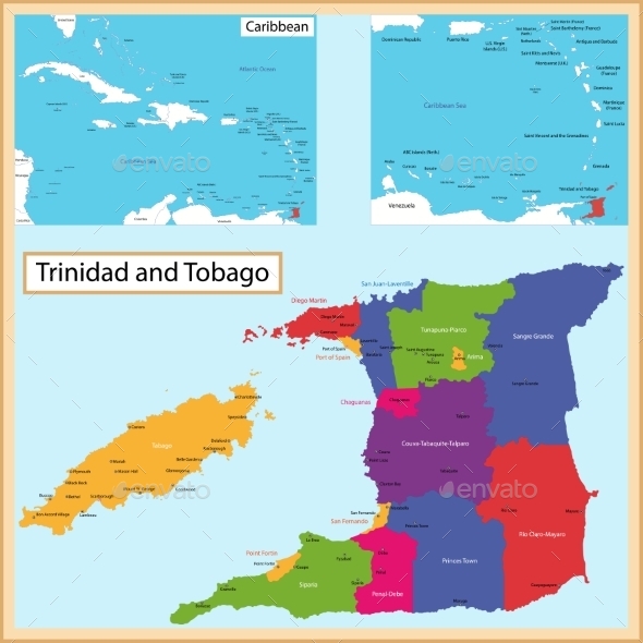 GraphicRiver Trinidad And Tobago Map 11414210 GraphicRiver Trinidad And Tobago Map 11414210