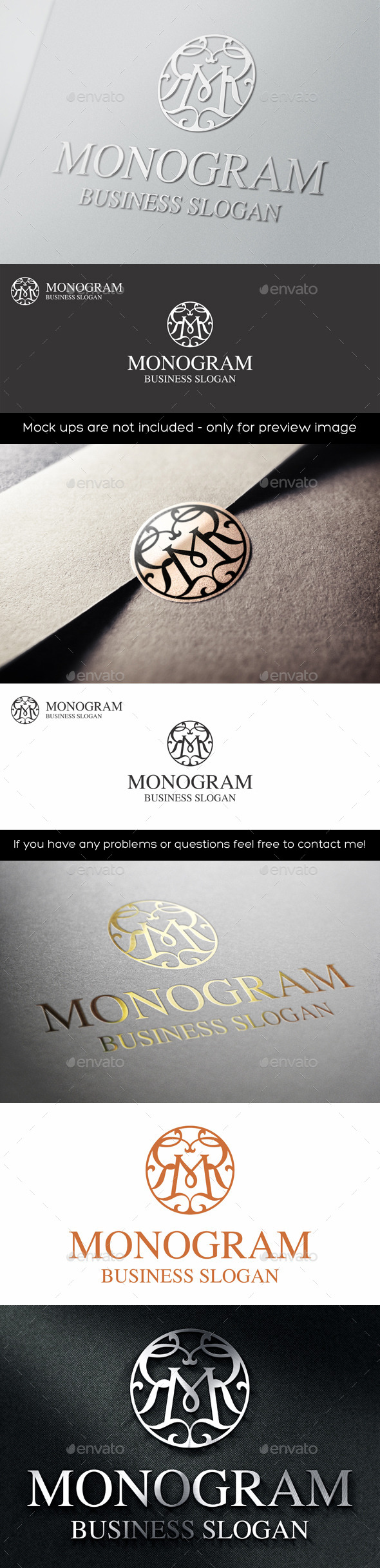 GraphicRiver Vintage Monogram M Logo Letter 11415212 GraphicRiver Vintage Monogram M Logo Letter 11415212