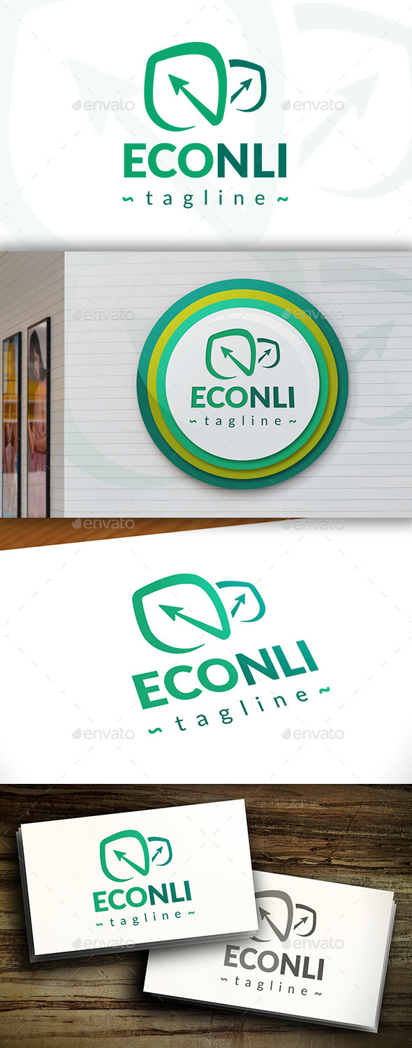 GraphicRiver Eco Time Logo 11415821 GraphicRiver Eco Time Logo 11415821
