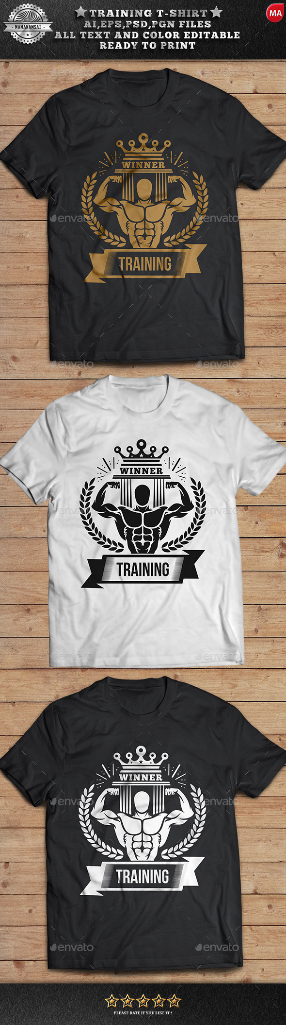 GraphicRiver Training T-Shirt Design 11416372 GraphicRiver Training T-Shirt Design 11416372