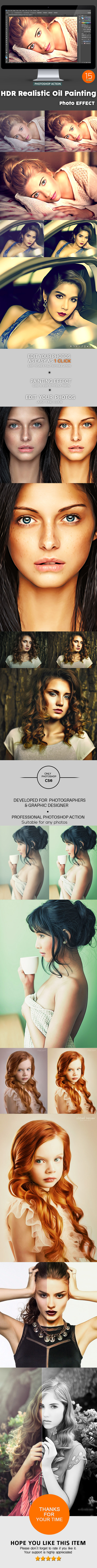 GraphicRiver 15 HDR Realistic Oil Painting Photo Effect 11416399 GraphicRiver 15 HDR Realistic Oil Painting Photo Effect 11416399
