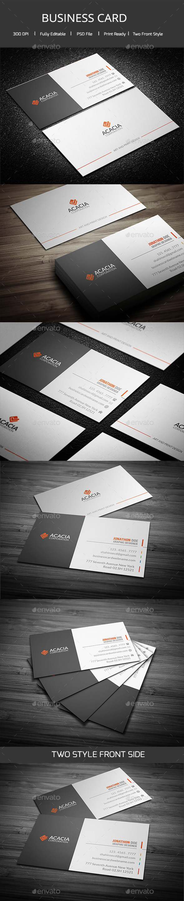 ACACIA Simple Business Card (Corporate)