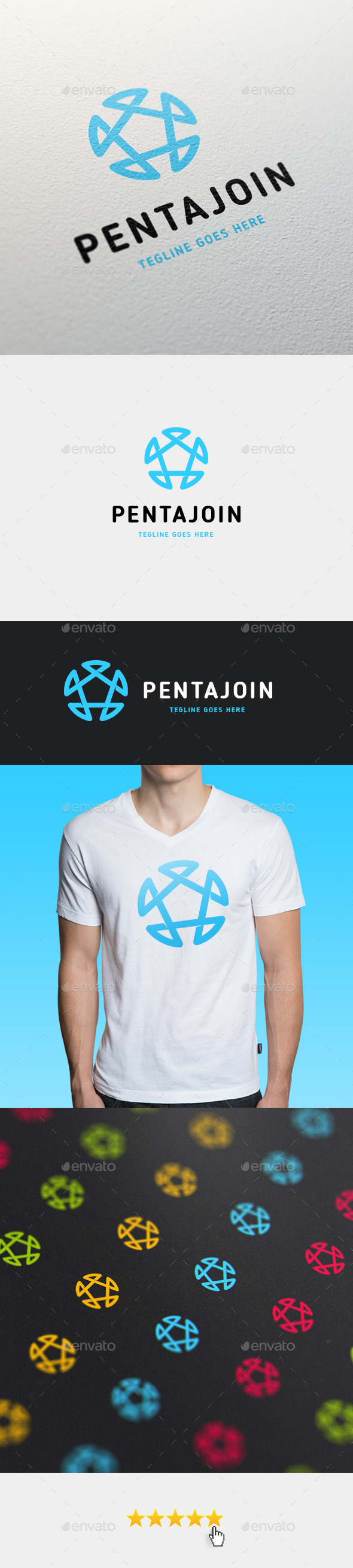 GraphicRiver Pentajoin Logo Template 11417129 GraphicRiver Pentajoin Logo Template 11417129