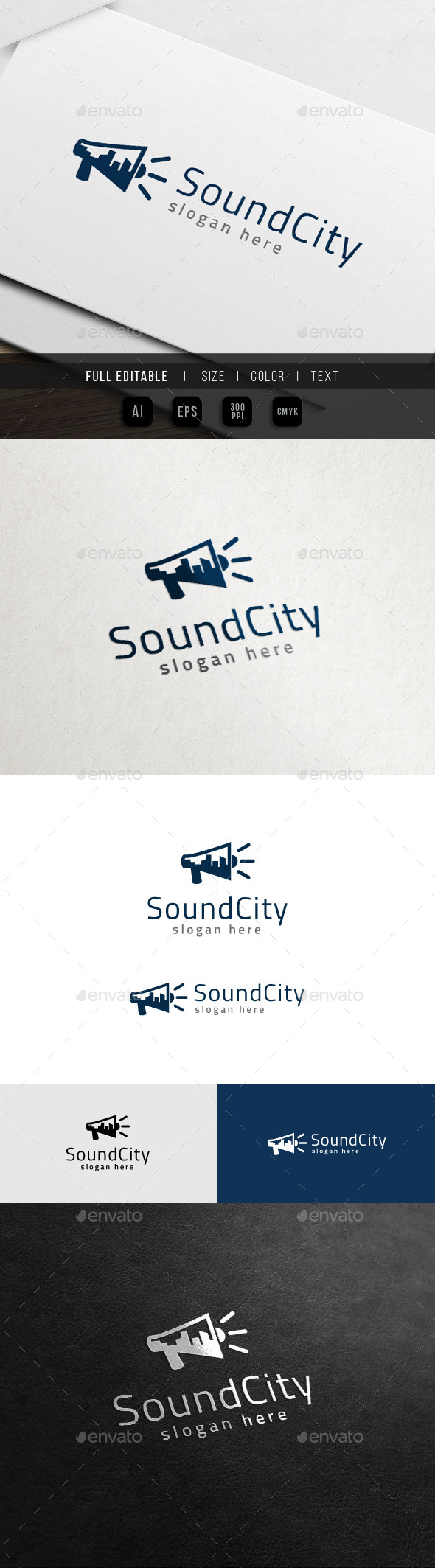 GraphicRiver City Sound Multimedia Production Logo 11418200 GraphicRiver City Sound Multimedia Production Logo 11418200