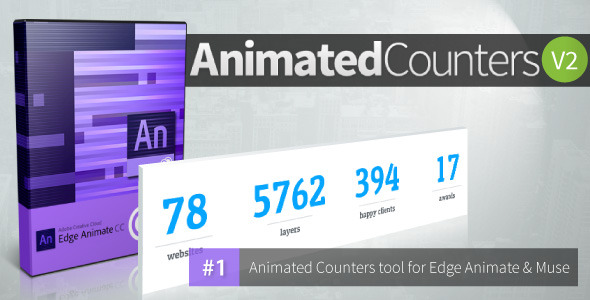 Animated Counters V 2.0 - Edge Animate Collection - CodeCanyon Item for Sale