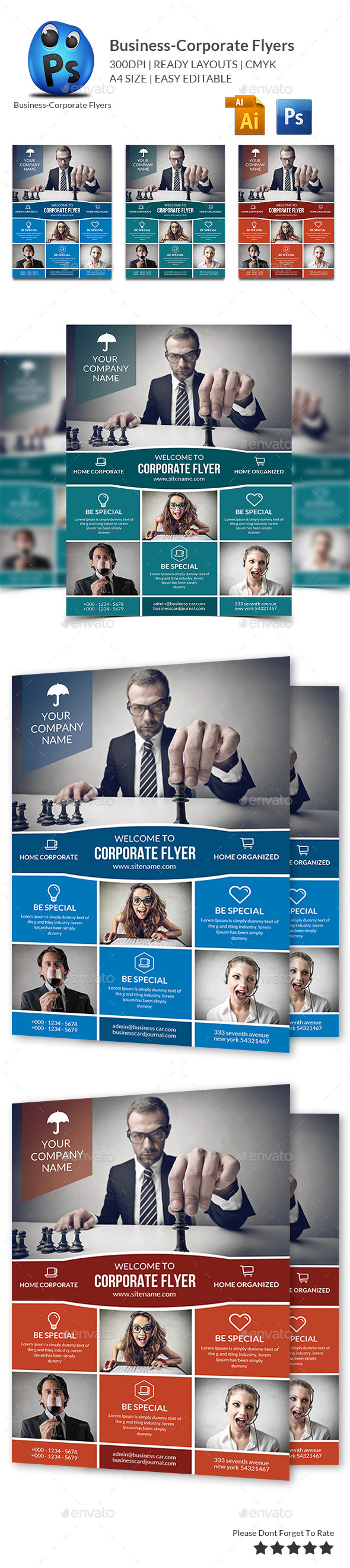 GraphicRiver Multipurpose Business Flyers Templates 11419205 GraphicRiver Multipurpose Business Flyers Templates 11419205