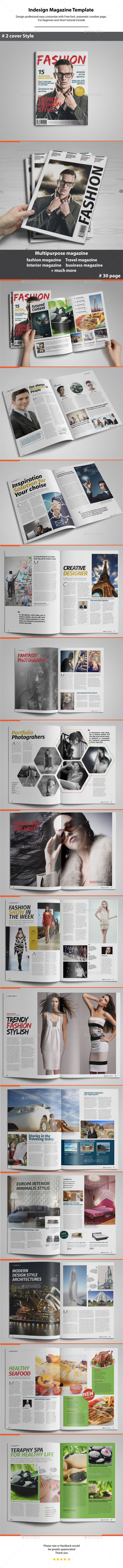 GraphicRiver Indesign Magazine Template 11421618 GraphicRiver Indesign Magazine Template 11421618