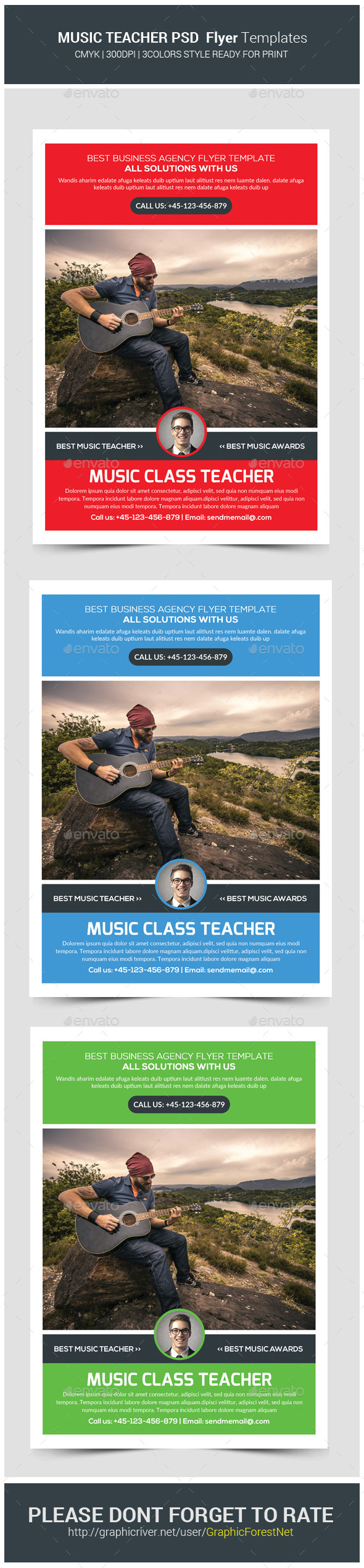 GraphicRiver Music Lessons Flyer Template 11421622 GraphicRiver Music Lessons Flyer Template 11421622