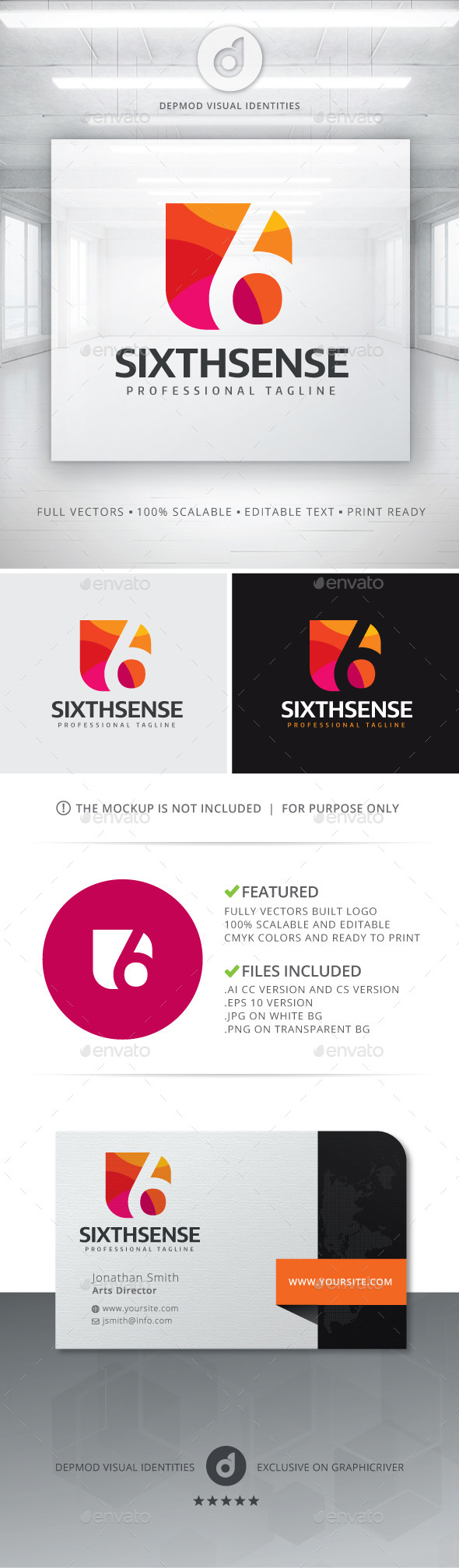 GraphicRiver Sixth Sense Logo 11423243 GraphicRiver Sixth Sense Logo 11423243