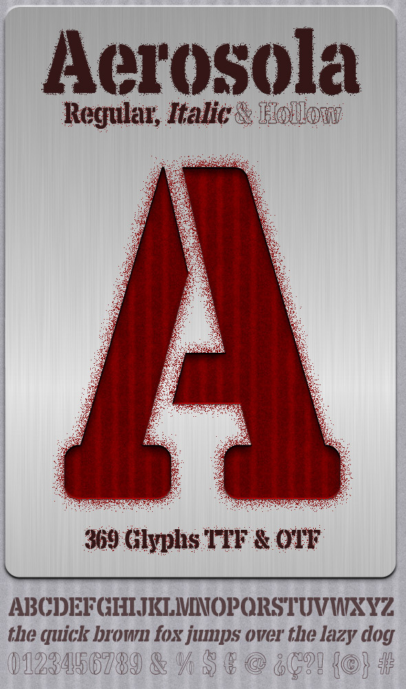 GraphicRiver Aerosola Stencil Font 11372178 GraphicRiver Aerosola Stencil Font 11372178
