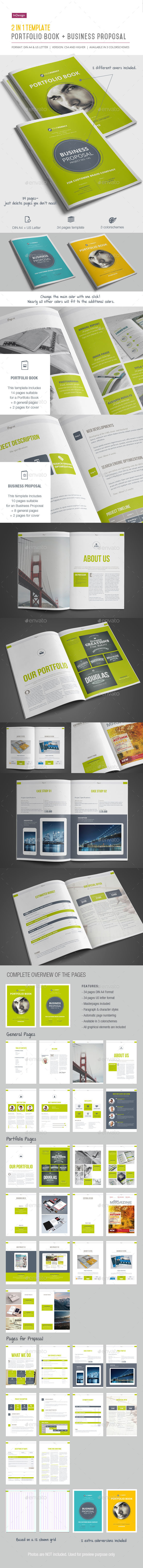 GraphicRiver 2-in-1 Template Portfolio Book & Proposal 11424113 GraphicRiver 2-in-1 Template Portfolio Book & Proposal 11424113