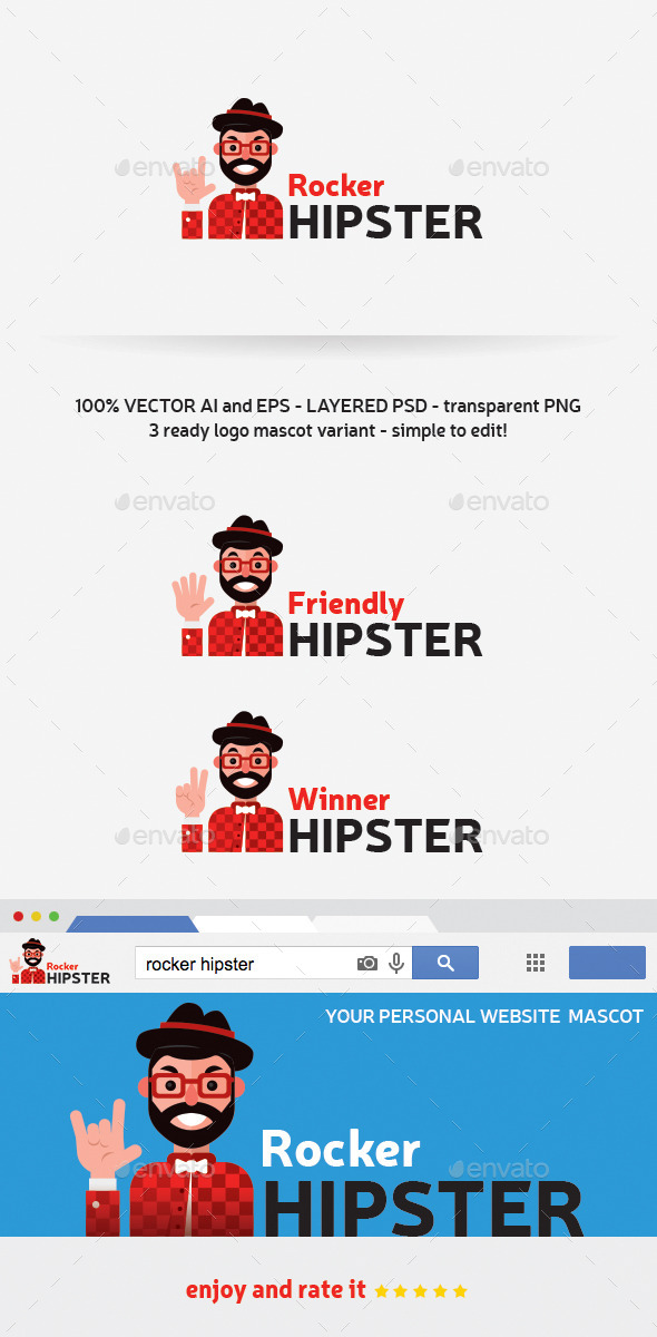 GraphicRiver Rocker Hipster 11424262 GraphicRiver Rocker Hipster 11424262