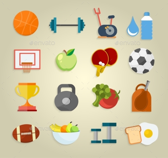 GraphicRiver Set of Sport Icons 11424353 GraphicRiver Set of Sport Icons 11424353