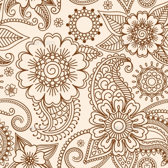 GraphicRiver Henna Mehndi Seamless Pattern 11425554 GraphicRiver Henna Mehndi Seamless Pattern 11425554