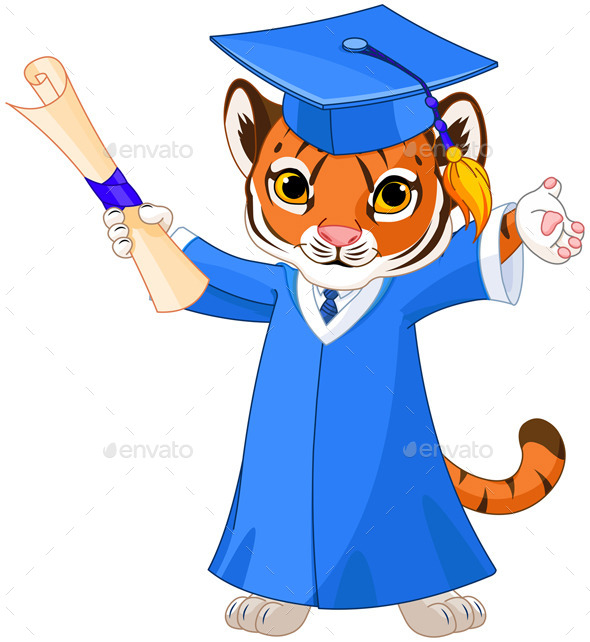 GraphicRiver Tiger Graduates 11425615 GraphicRiver Tiger Graduates 11425615