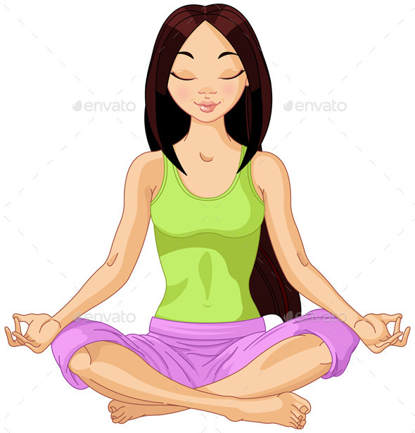 GraphicRiver Asian Yoga Girl 11426015 GraphicRiver Asian Yoga Girl 11426015