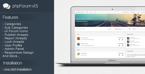 CodeCanyon phpForum v1.5 Social Forum Script 11340982 CodeCanyon phpForum v1.5 Social Forum Script 11340982
