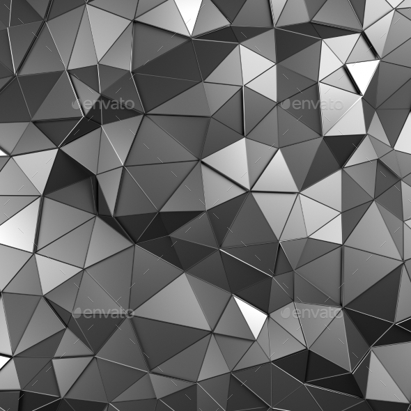 GraphicRiver Abstract 3D Rendering Of Low Poly Metal Surface 11426379 GraphicRiver Abstract 3D Rendering Of Low Poly Metal Surface 11426379
