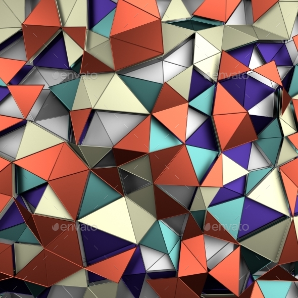GraphicRiver Abstract 3D Rendering Of Low Poly Colored Surface 11426411 GraphicRiver Abstract 3D Rendering Of Low Poly Colored Surface 11426411