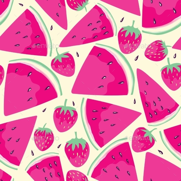 GraphicRiver Watermelon Slices Seamless Pattern 11426445 GraphicRiver Watermelon Slices Seamless Pattern 11426445