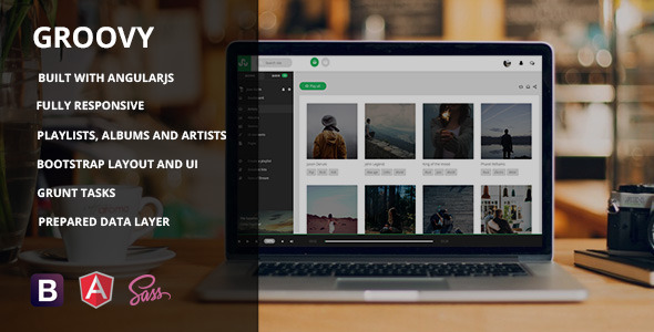 ThemeForest Groovy AngularJs Music App Template 11426974 ThemeForest Groovy AngularJs Music App Template 11426974