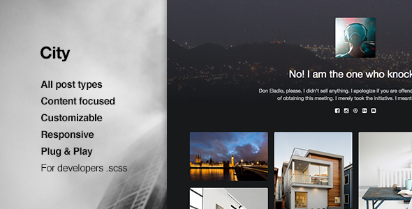 ThemeForest City Responsive Portfolio Tumblr Theme 11400608 ThemeForest City Responsive Portfolio Tumblr Theme 11400608