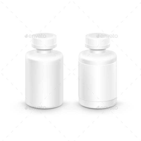 GraphicRiver Vector Plastic Packaging Bottle With Cap For Pills 11430314 GraphicRiver Vector Plastic Packaging Bottle With Cap For Pills 11430314