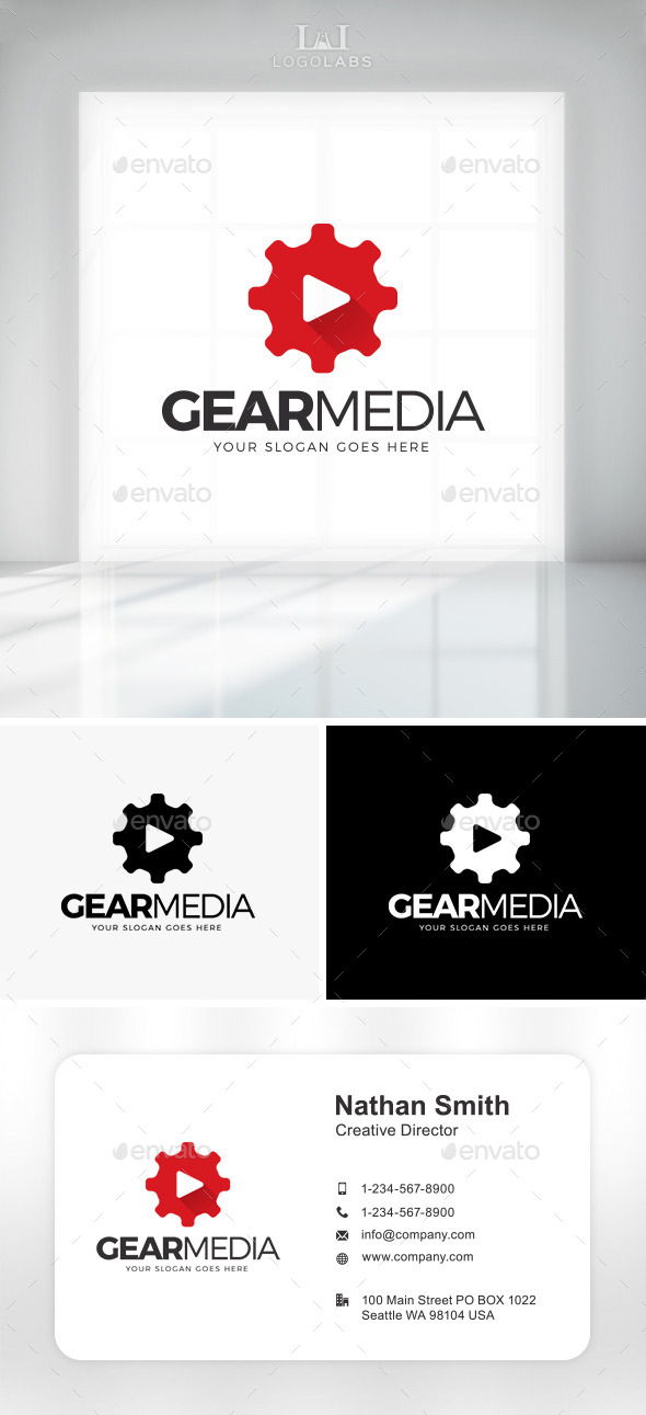 GraphicRiver Gear Media Logo 11431519 GraphicRiver Gear Media Logo 11431519