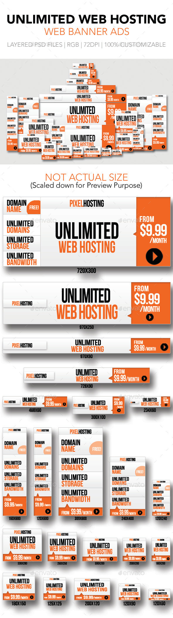 GraphicRiver Unlimited Web Hosting Web Banner Ads 11431804 GraphicRiver Unlimited Web Hosting Web Banner Ads 11431804