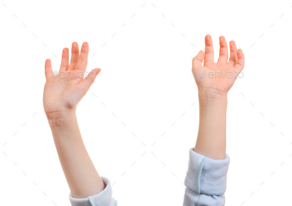 Childish Hands Isolated (Misc) Photo Download