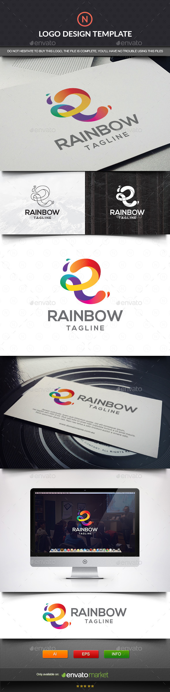 GraphicRiver Rainbow Letter R 11432638 GraphicRiver Rainbow Letter R 11432638