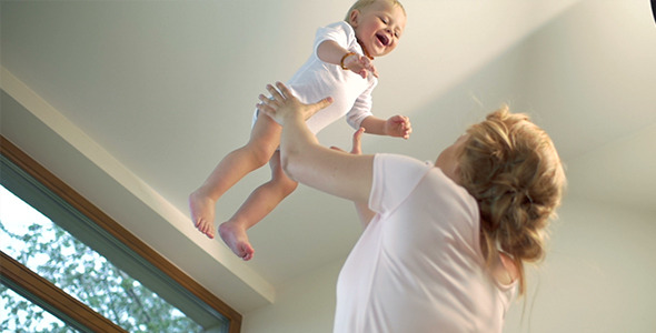 Happy Baby In The Air Happy Baby In The Air