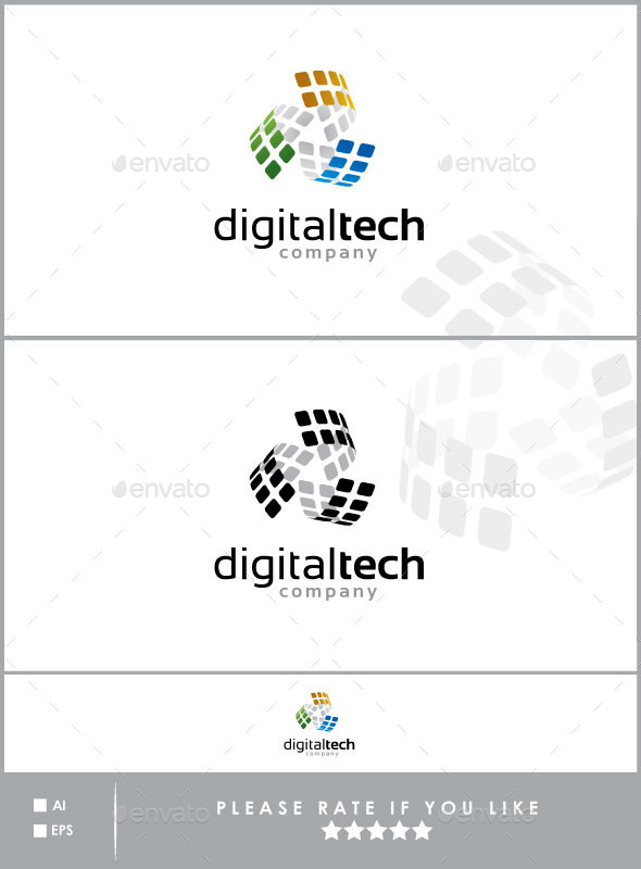 GraphicRiver Digital Tech Logo Template 10448155 GraphicRiver Digital Tech Logo Template 10448155